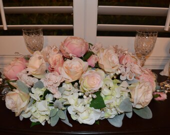 Wedding Centerpiece, Cake Table Centerpiece, Pink Centerpiece, Head table Centerpiece, Sweetheart Table Centerpiece