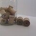 One Dozen Vintage Wooden Thread Spools Empty for Crafting
