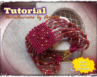 Micro Macrame Tutorial DIY Beaded Macrame Bracelet