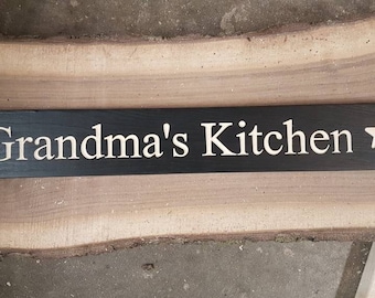 24" Home decor signs -Grandma's Kitchen