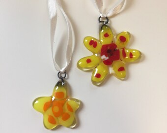 yellow ornaments