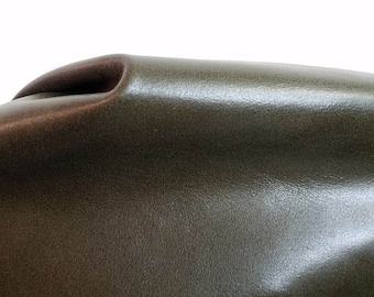 Italian Green Monaco 17-21 sq.ft. Nappa Cowhide Genuine upholstery craft handbag cow hide 2.0-2.5 oz NAT Leathers (28 inches x 50 inches)