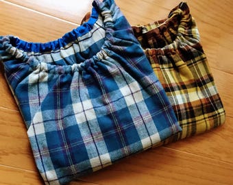 Flannel shirt, blouse, check pattern shirt