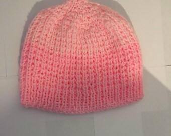 Variegated Pink Crochet Skull Cap, Light & Dark Pink Crochet Skull Cap, Winter Accessories, Winter Accessories for Women