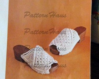 Macrame Platform Sandals PDF Instant Download