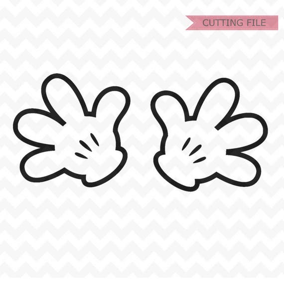 Download Mickey Mouse Hands SVG Minnie Mouse Hands SVG and PNG instant