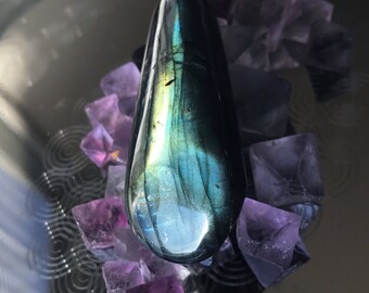 Labradorite polished odd shaped pen