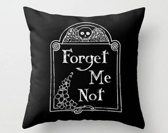 Forget Me Not Throw Pillow