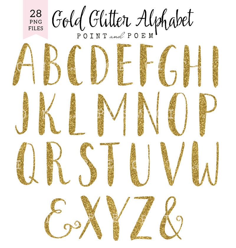Gold Glitter Letter Pike Productoseb Co Alphabet Clip Art Gold Glitter Letters Cliparts Hand Painted