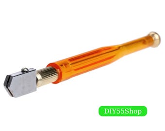 High Quality Glass Cutting Tool Diamond Glass Cutter Antislip Plastic Handle Carbide Blade Bottle Glass