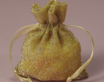 Silver Maize Sparkle Favor Bag