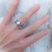 Genuine Pearl Ring, Silver Band, Romance Love, Say it with Pearls, Engagement Bridal, Forever Yours