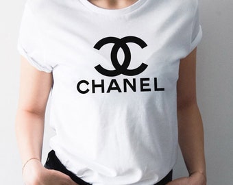 Chanel Shirt Women, Chanel Logo Paris Inspired Tee For Women, For Her, Designer Design, Hype Beast, Streetwear Fashion, Limited
