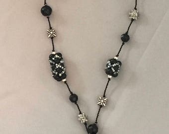 Beaded Lariat Necklace