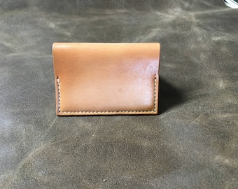 Handmade leather card case