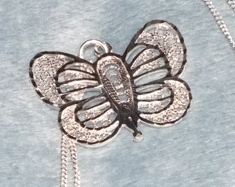 Sterling Silver Butterfly Necklace