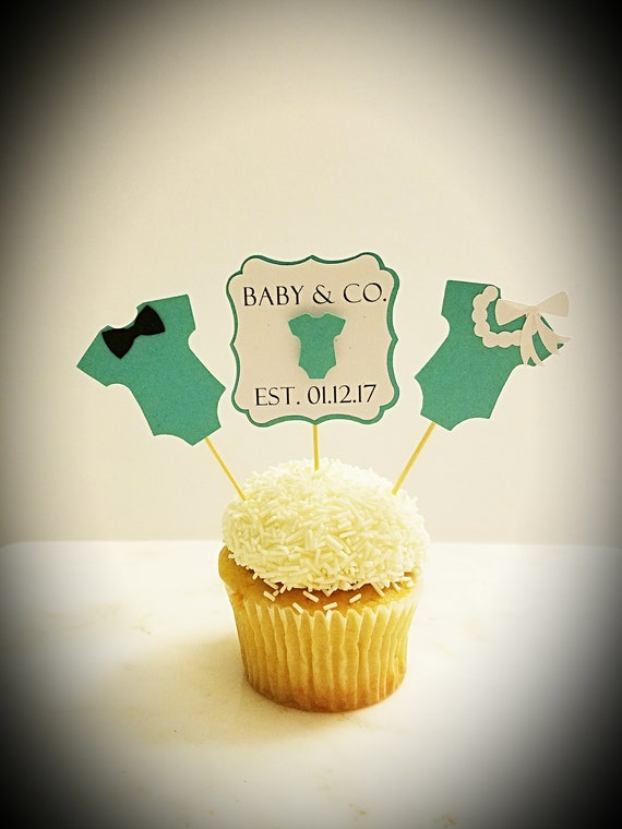 Baby & Co Cupcake Toppers/Baby Shower Cupcake Toppers