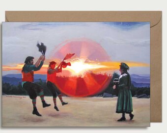 Greeting card - Dance Up The Sun (Brandragon)