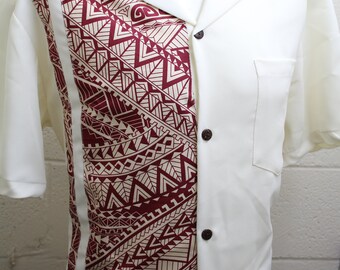 Men's Formal Polynesian Tribal Shirt