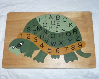 Alphabet and Number Turtle