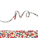 Betsy Ann Rouge Garance, Liberty fabric ribbon for jewellery making or sewing, red floral cotton cord for crafting or gift wrapping