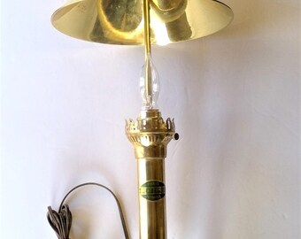 Vintage Paris Orient Express Istanbul Solid Brass Table Lamp - Working Condition