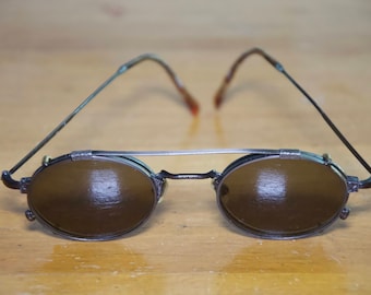 Vintage Japanese Rx Glasses with Removable Sunglass Fronts