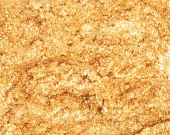 Gold Mica Powder 1 Oz or 4 Oz, Gold Sparkle Mica, Gold Shimmer Mica, Gold Glitter Mica, Gold Pearl Mica