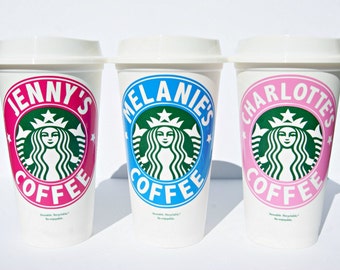 Starbucks Cup, Starbucks Personalized Coffee Cup, Reusable Coffee Cup, Personalized Coffee Cup, Personalized Starbucks Mug, Custom Starbucks