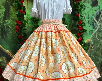 SALE Adorable forest animals 50s style pin up skirt