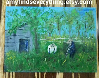 Berry Picking Painting