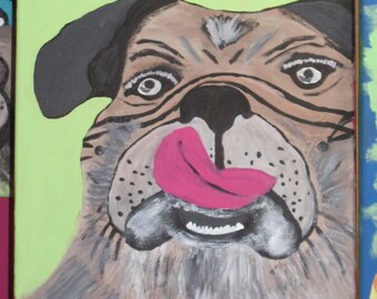 Original Pug painting