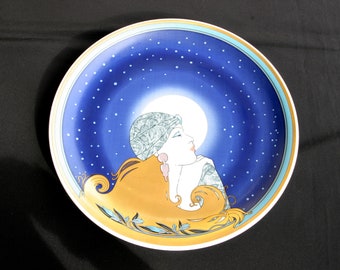 Showplate by Bauscher-Weiden, gold rim, 30 cm
