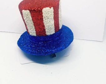 Uncle Sam's hat hair clip