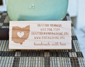 Custom Stamp - State Stamp - Customized Stamp - Personalized Rubber Stamp