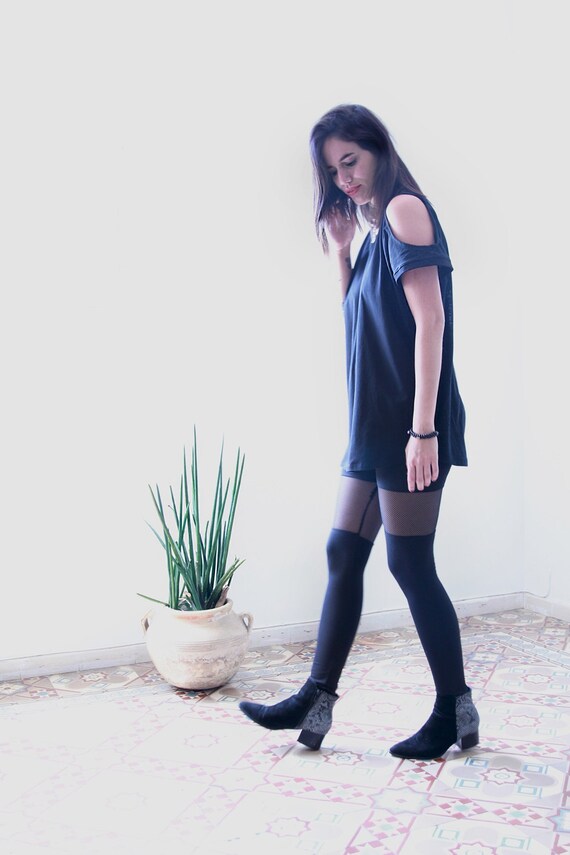 Black Leggings Sexy Women Leggings Sheer Leggings Black