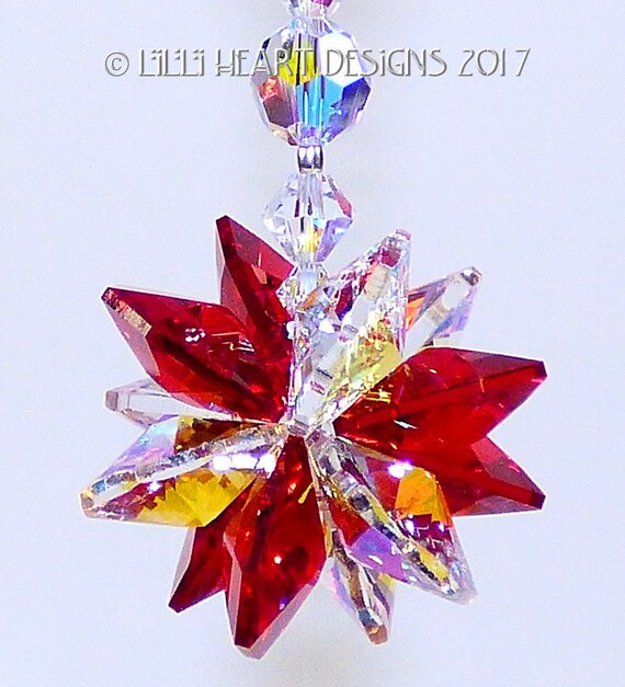 m/w Swarovski Crystal Very RARE LIGHT SIAM Red Mixed with