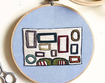 Framed Hand Embroidery Wall Art 7"