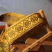 1,5m_ 1960's Vintage woven jacquard ribbon trim