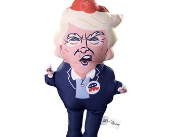 Donald Trump Dog Chew Toy with Squeaker - Pet Toy