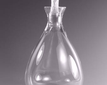 LALIQUE Crystal - PHALSBOURG Design - Decanter / Decanters - 10"