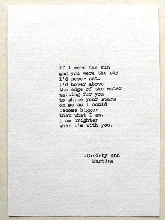 If I Were the Sun