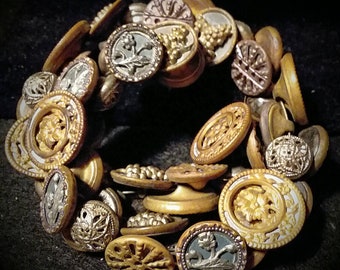 Vintage Button Bracelet