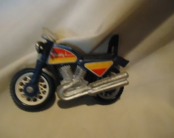 Vintage Buddy L Plastic Blue Toy Motorcycle, collectable