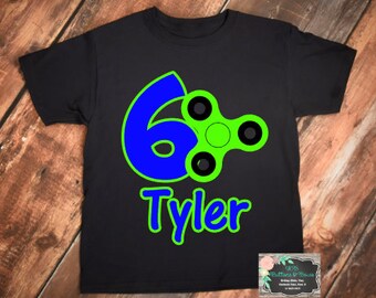 Fidget Spinner Birthday Shirt - Fidget Birthday Shirt -Fidget Spinner-Birthday Shirt-Fidget Spinner Birthday Party