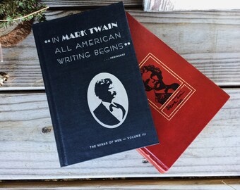 Old Books - Old 1920's & 1960's Mark Twain Books FREE SHIPPING