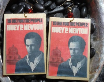 Huey P Newton (To Die For The People) Earrings