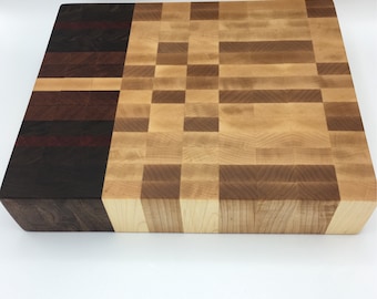 Farmhouse Butcher Block -- Maple, Walnut, Mahogany, Bloodwood