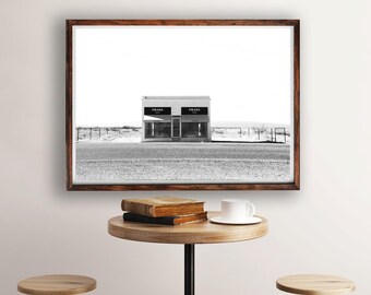 Prada Marfa, Black and White, Prada Print, Prada Marfa Print, Fashion Photography, PrintableArt, Fashion Print, Prada Wall Art, Home Decor