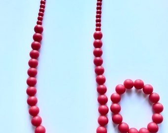Sale- RED Pearl Style Set